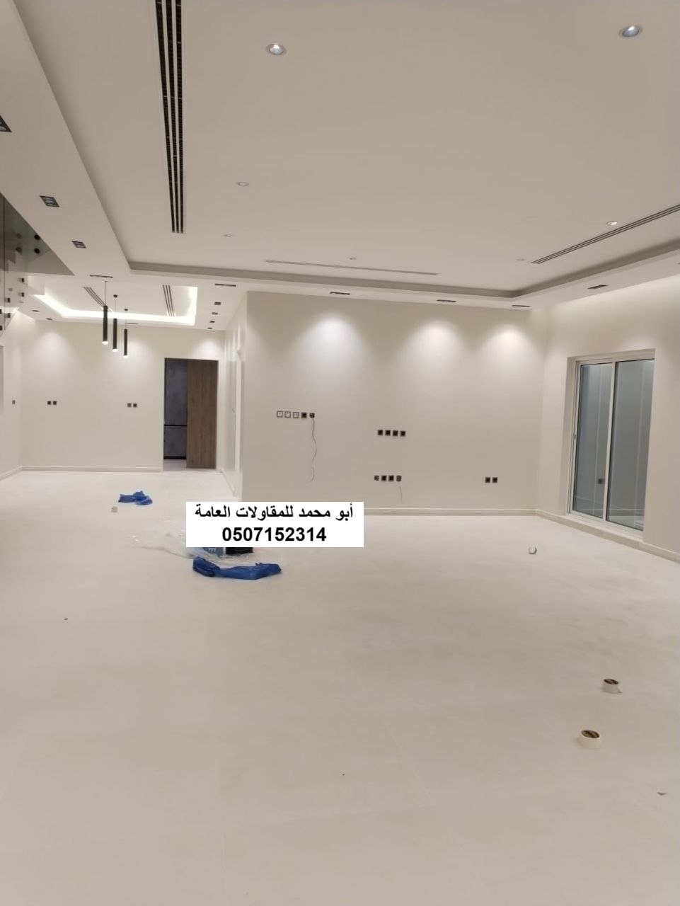 تنفيذ أصباغ داخلية لمشروع فيلا سكنية في الدمام